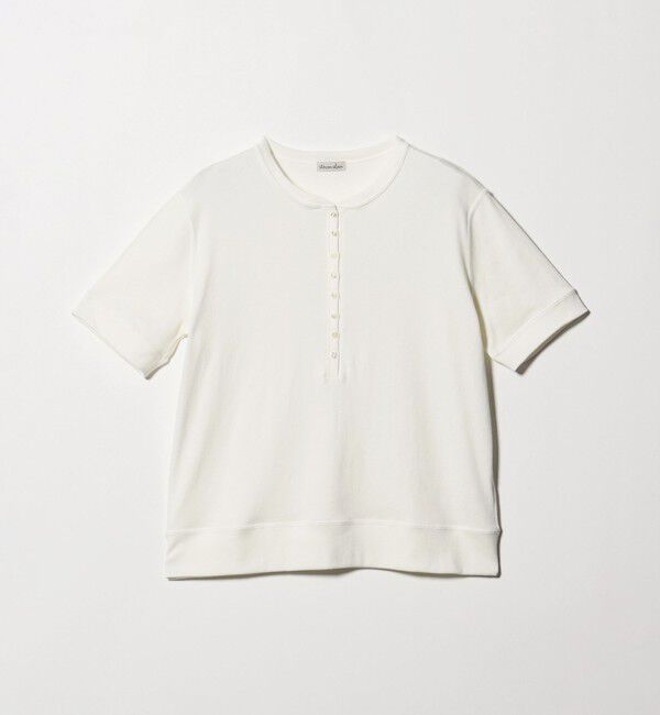 STEVEN ALAN「＜Steven Alan＞コットン ヘンリーネック ショートスリーブ プルオーバー」|Tシャツ・カットソー|