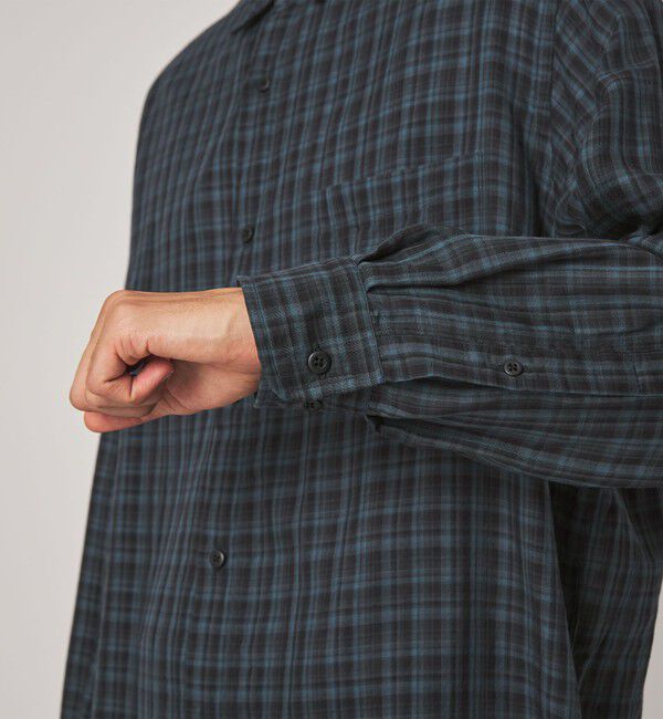 STEVEN ALAN「＜Steven Alan＞ CC ガーゼ マドラスチェック レギュラーカラー シャツ LOOSE」|シャツ・ブラウス|
