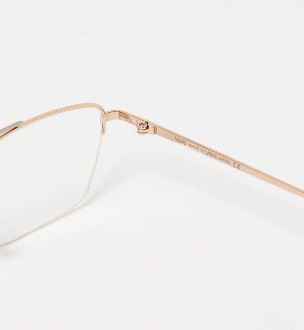 BEAUTY&YOUTH UNITED ARROWS「＜heyep＞Bridgeless ハーフフレームメガネ」|メガネ|