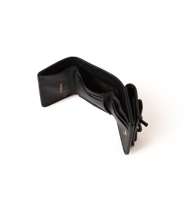 Ray BEAMS 「【WEB限定】Hashibami / レザー リボン 3つ折り 財布」|財布|