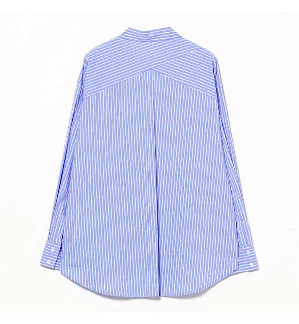 Ray BEAMS 「ストライプ ビッグ シャツ　　26SS 日除け 紫外線対策 冷房対策 レジャー アウトドア 春夏」|シャツ・ブラウス|