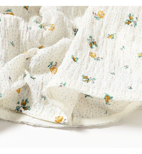 Ray BEAMS 「フラワー プリント シャーリング シャツ　　26SS  花柄 ショート丈 洗える イージーケア 夏 ブラウス」|シャツ・ブラウス|