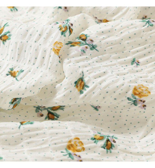 Ray BEAMS 「フラワー プリント シャーリング シャツ　　26SS  花柄 ショート丈 洗える イージーケア 夏 ブラウス」|シャツ・ブラウス|