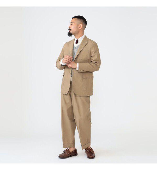 BEAMS PLUS「BEAMS PLUS｜3B Box-Fit Jacket High Density Cotton｜メンズ テーラードジャケット｜ボックスシルエット」|テーラードジャケット|
