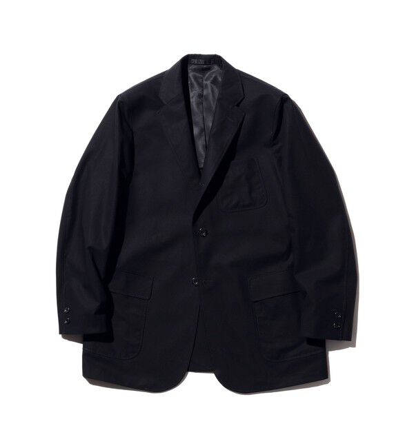 BEAMS PLUS「BEAMS PLUS｜3B Box-Fit Jacket High Density Cotton｜メンズ テーラードジャケット｜ボックスシルエット」|テーラードジャケット|NAVY