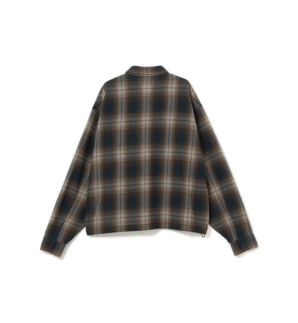 BEAMS「メッシュ ジップシャツ」|シャツ・ブラウス|
