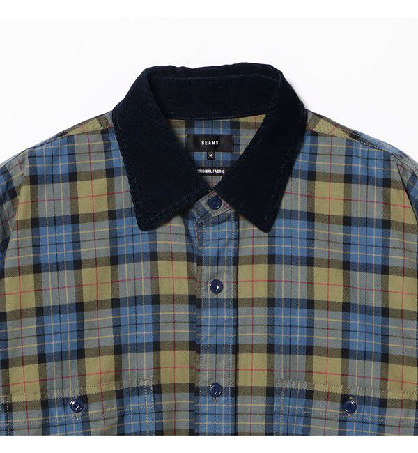 BEAMS「ワーク チェック シャツ 【ワイドフィット】」|シャツ・ブラウス|
