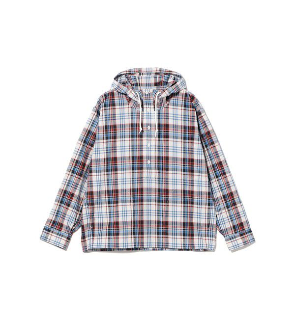 BEAMS「チェック フーディシャツ」|シャツ・ブラウス|