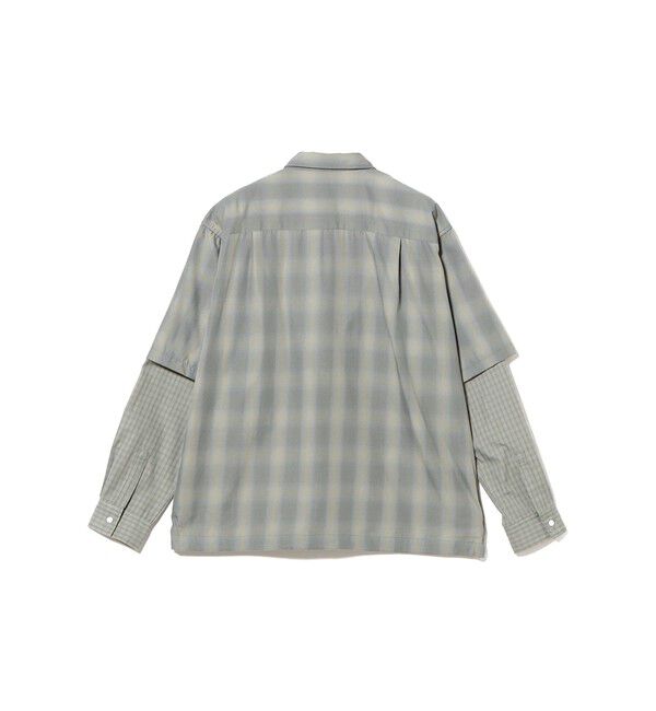BEAMS「レイヤード チェックシャツ」|シャツ・ブラウス|