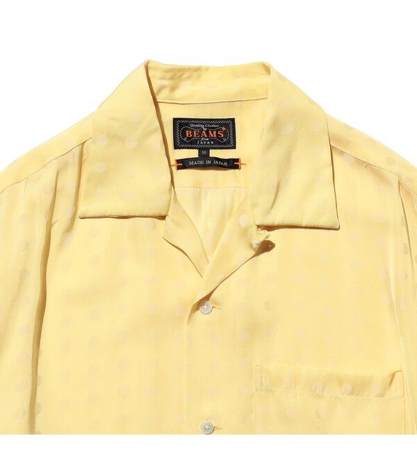 BEAMS PLUS「Open Collar Cupro Dot Pattern」|シャツ・ブラウス|