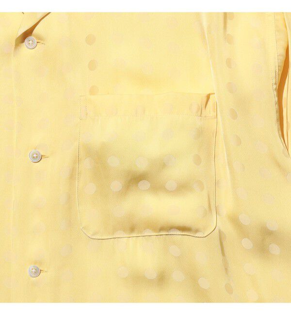 BEAMS PLUS「Open Collar Cupro Dot Pattern」|シャツ・ブラウス|