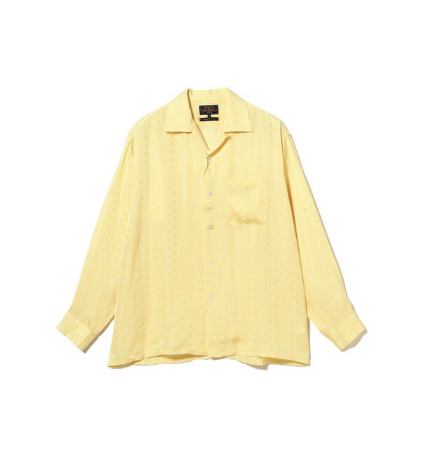 BEAMS PLUS「Open Collar Cupro Dot Pattern」|シャツ・ブラウス|