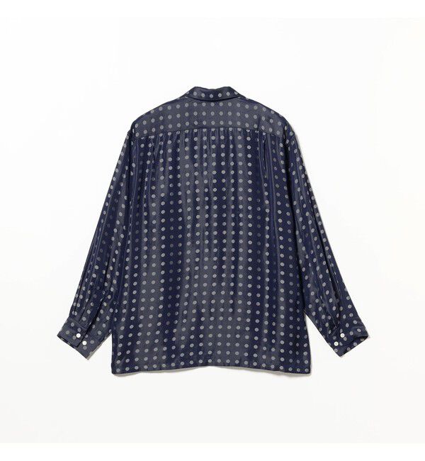BEAMS PLUS「Open Collar Cupro Dot Pattern」|シャツ・ブラウス|