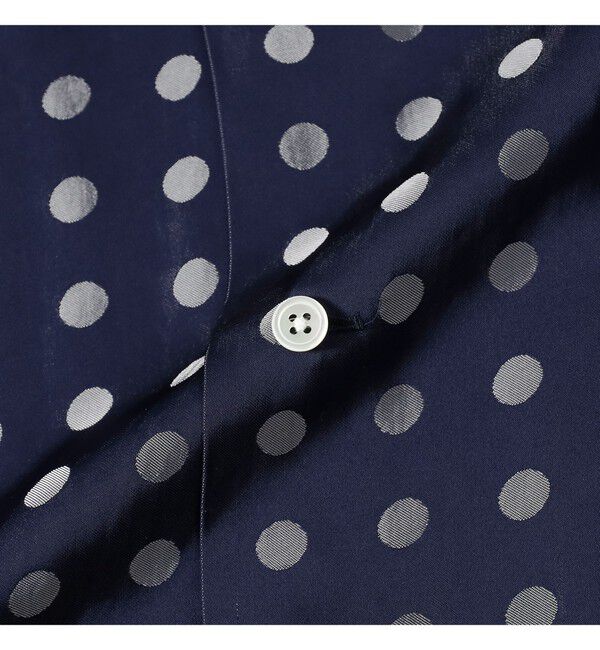 BEAMS PLUS「Open Collar Cupro Dot Pattern」|シャツ・ブラウス|
