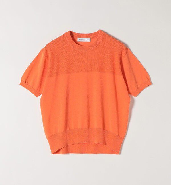 quaranciel「quaranciel:〈接触冷感/手洗い可能〉コンパクト シアー ニット TEE」|ニット・セーター|