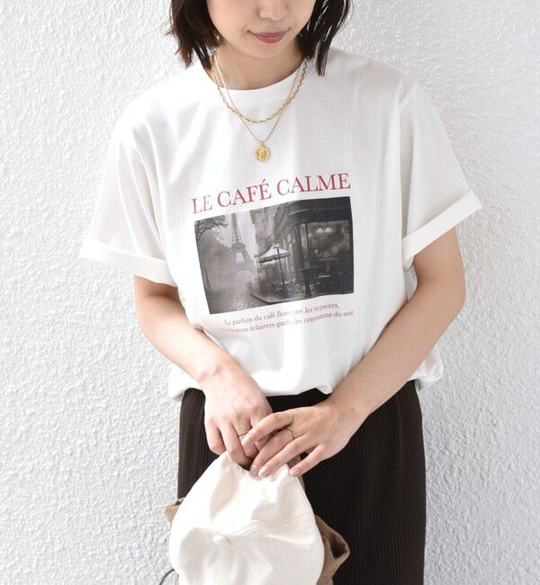 SHIPS Colors 「SHIPS Colors:〈接触冷感・UVカット〉26AW PARIS フォト TEE◇」|Tシャツ・カットソー|