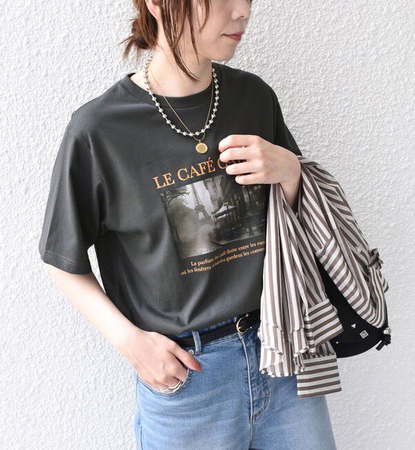 SHIPS Colors 「SHIPS Colors:〈接触冷感・UVカット〉26AW PARIS フォト TEE◇」|Tシャツ・カットソー|