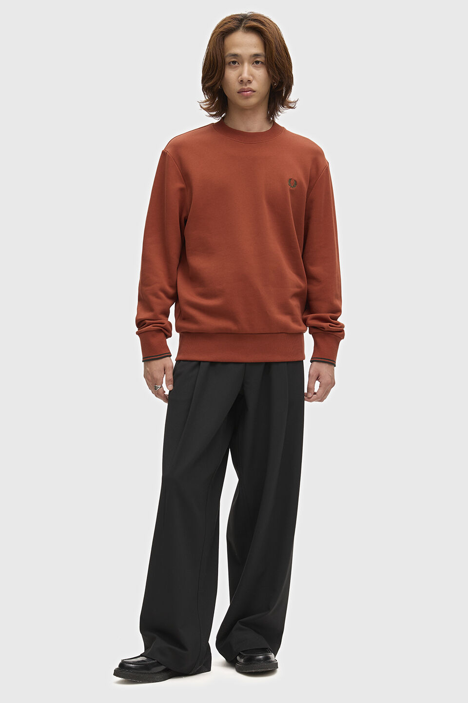 FRED PERRY 「FRED PERRY／Crew Neck Sweatshirt／フレッドペリースウェットシャツ」|Tシャツ・カットソー|