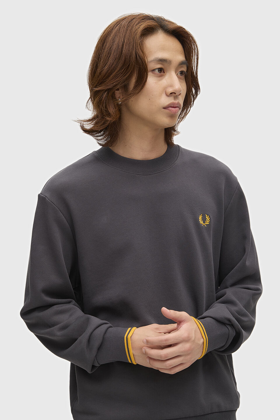 FRED PERRY 「FRED PERRY／Crew Neck Sweatshirt／フレッドペリースウェットシャツ」|Tシャツ・カットソー|