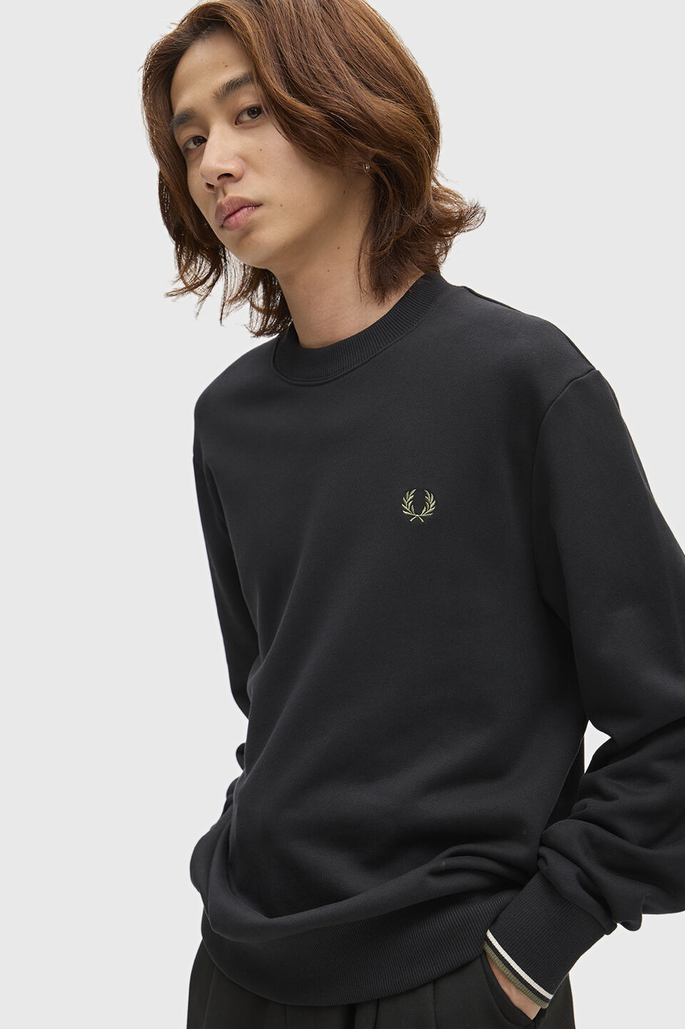 FRED PERRY 「FRED PERRY／Crew Neck Sweatshirt／フレッドペリースウェットシャツ」|Tシャツ・カットソー|