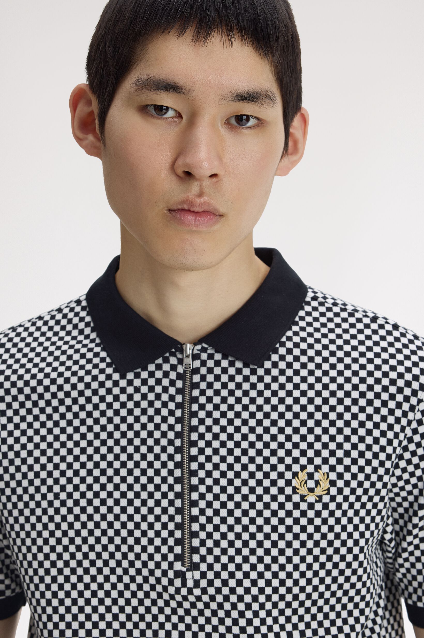  「Chequerboard Polo Shirt／チェッカーボードポロシャツ」|ポロシャツ|