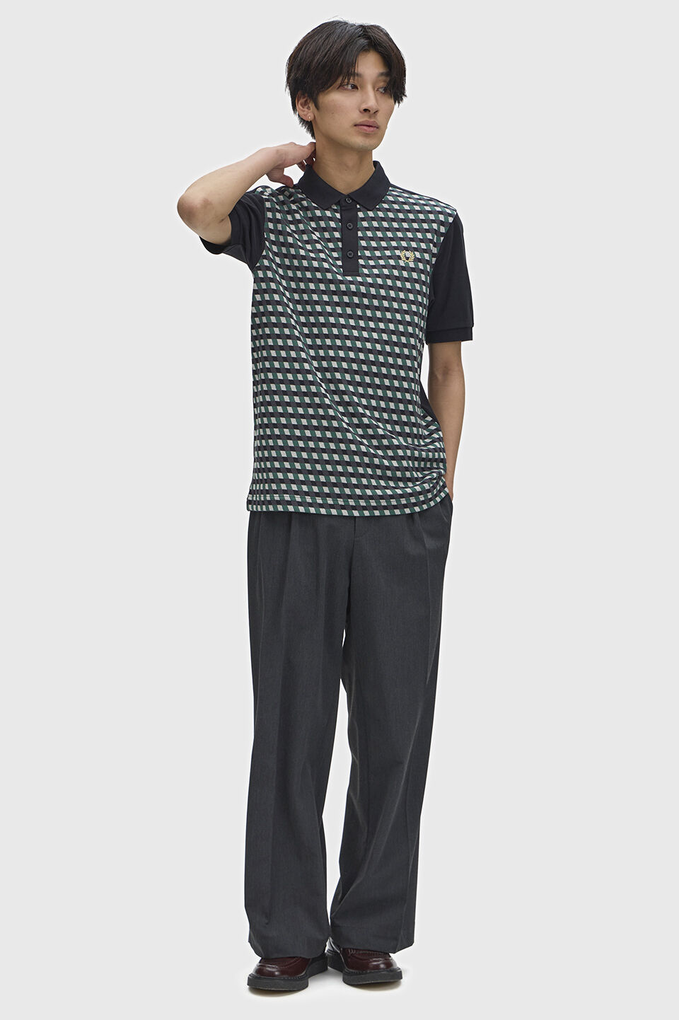 FRED PERRY 「Geometric Polo Shirt／ジオメトリックポロシャツ」|ポロシャツ|