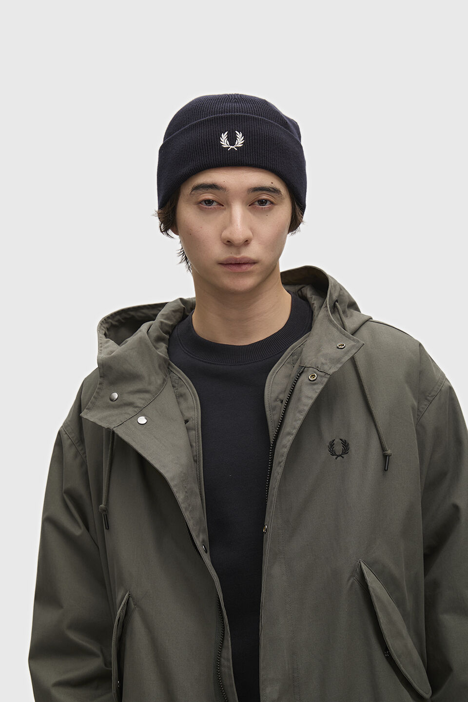 FRED PERRY 「FRED PERRY／Classic Merino Wool Beanie／メリノウールビーニー」|ニット帽|
