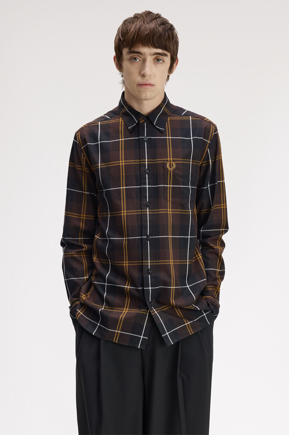 FRED PERRY 「FRED PERRY／Twill Tartan Shirt／ツイルタータンチェックシャツ」|シャツ・ブラウス|RICH BROWN