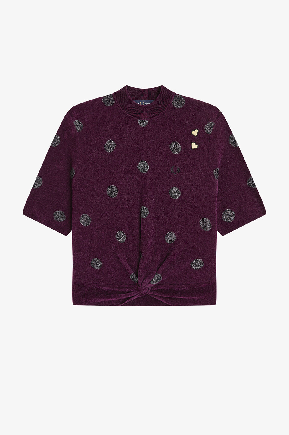 FRED PERRY 「FRED PERRY／POLKA DOT KNITTED TOP／エイミーワインハウス　ポルカドットニットトップス」|Tシャツ・カットソー|