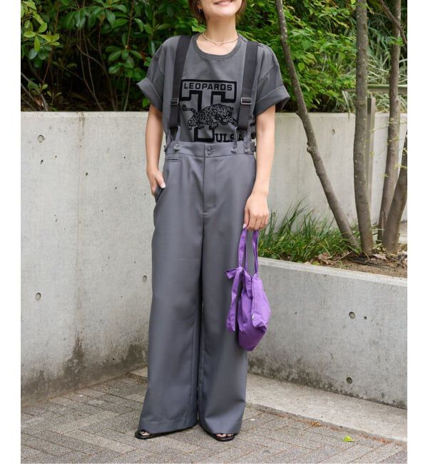 OUTDOOR PRODUCTS Usual Things「追加 TEE&times;サスペンダーパンツ2点SET 一部店舗+WEB限定」|スラックス|