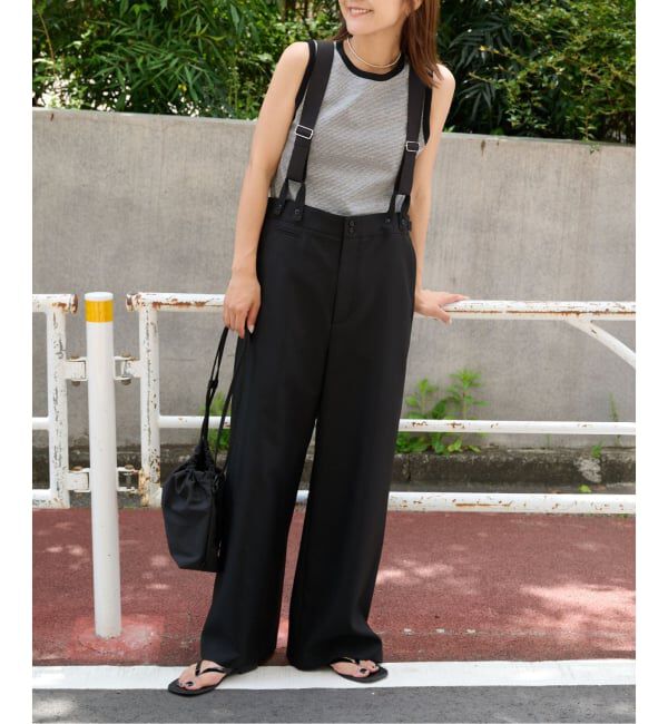 OUTDOOR PRODUCTS Usual Things「追加 TEE&times;サスペンダーパンツ2点SET 一部店舗+WEB限定」|スラックス|