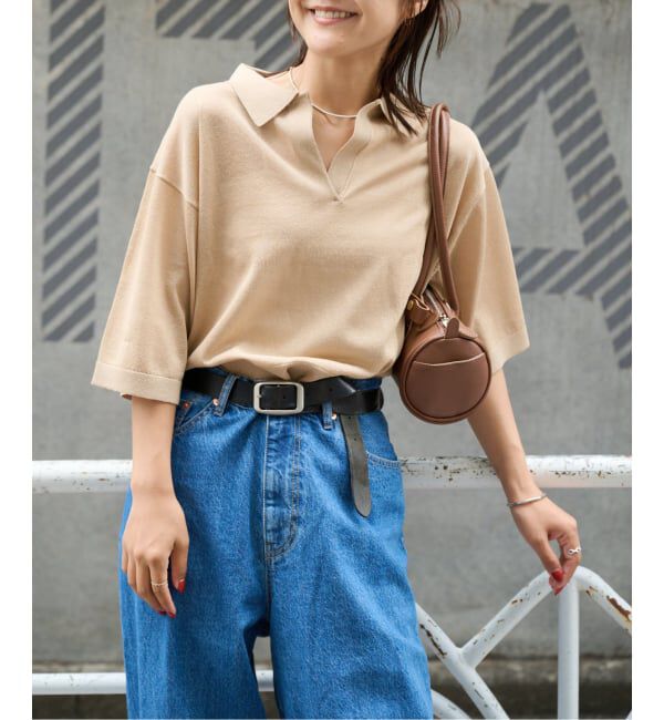 OUTDOOR PRODUCTS Usual Things「ハイゲージシアースキッパーニット」|ポロシャツ|