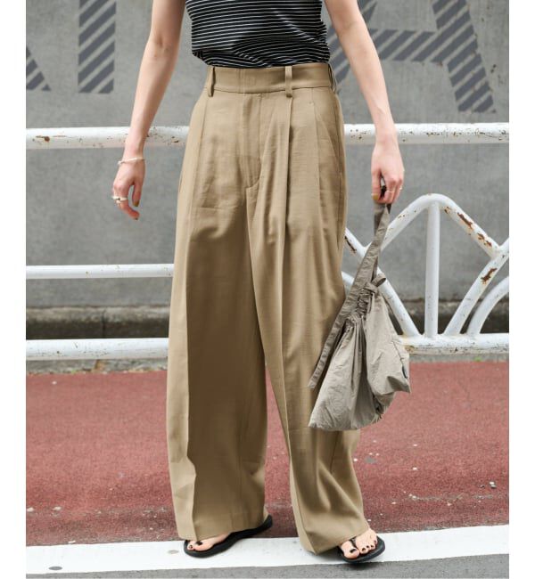OUTDOOR PRODUCTS Usual Things「レーヨンドライタッチバックゴムスラックス セットアップ対応」|スラックス|