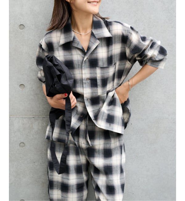 OUTDOOR PRODUCTS Usual Things「PLAIDパターンオープンカラーシャツ」|シャツ・ブラウス|