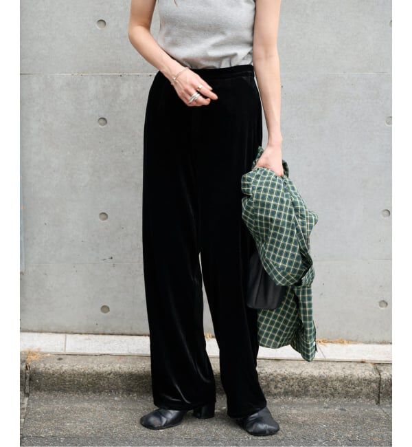 OUTDOOR PRODUCTS Usual Things「≪予約≫追加 ベロアフレアパンツ」|スラックス|