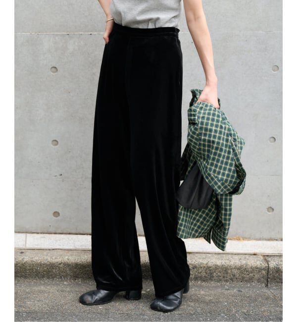 OUTDOOR PRODUCTS Usual Things「≪予約≫追加 ベロアフレアパンツ」|スラックス|