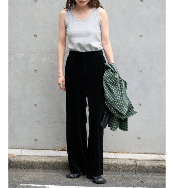 OUTDOOR PRODUCTS Usual Things「≪予約≫追加 ベロアフレアパンツ」|スラックス|
