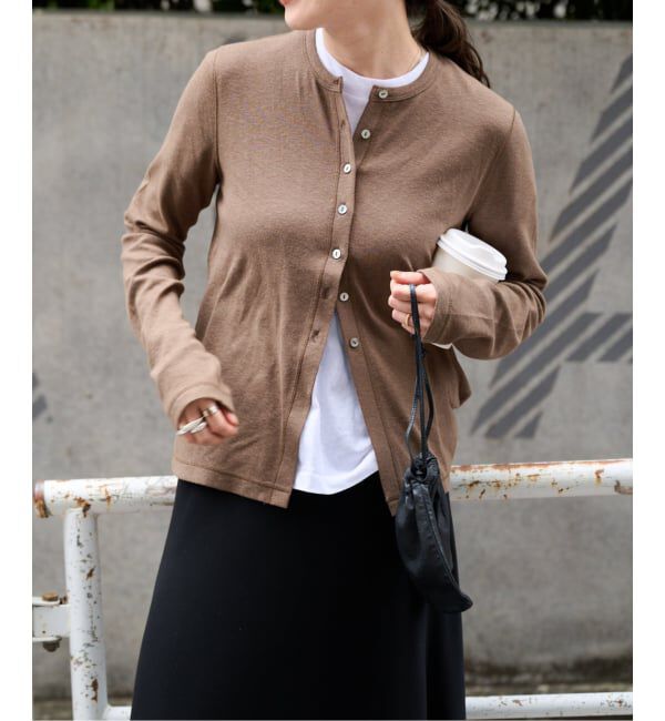 OUTDOOR PRODUCTS Usual Things「≪予約≫スラブジャージークルーネックカーディガン」|カーディガン|