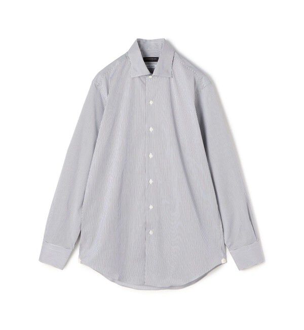 TOMORROWLAND MENS「140/2ストレッチブロード ループボタンダウンドレスシャツ」|シャツ・ブラウス|18 ブラック系