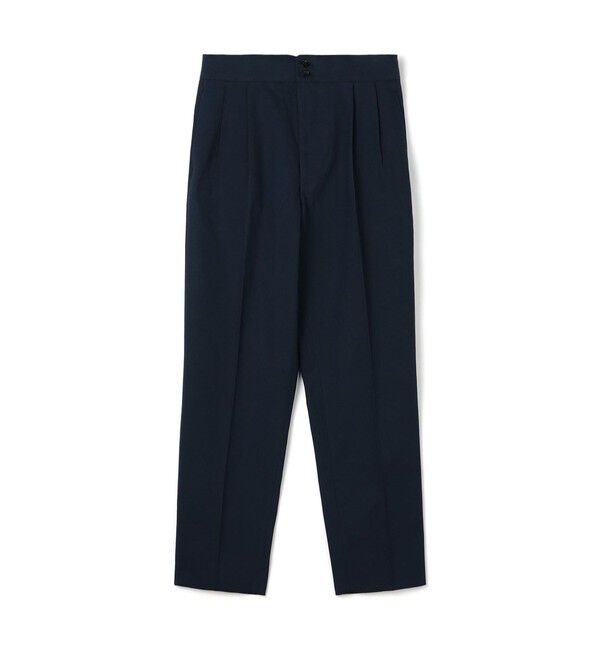 TOMORROWLAND MENS「コットンカルゼ バックグルカ ペグトップパンツ SOLBIATI」|スラックス|69 ネイビー