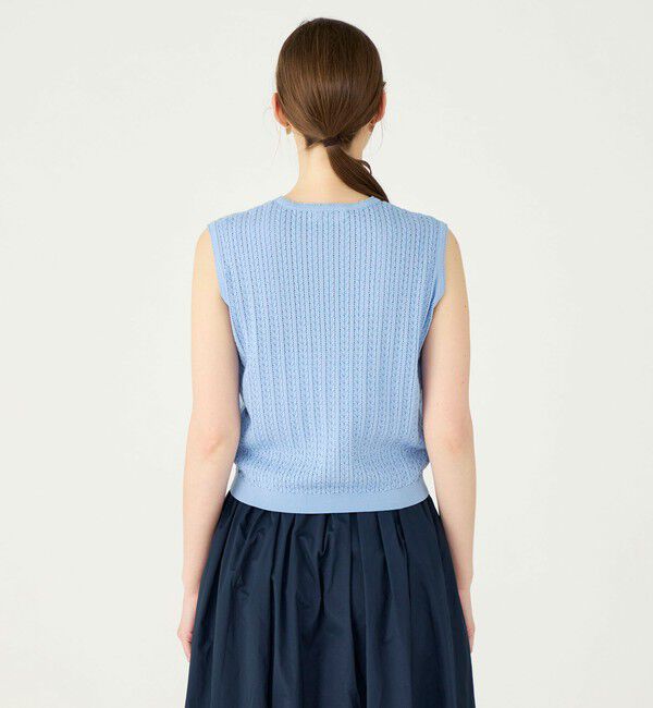 Ballsey「ミニケーブル ノースリーブプルオーバー」|ニット・セーター|