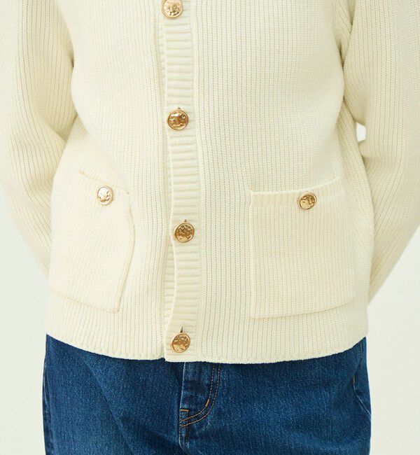 MACPHEE「【WEB先行予約】ハイブリットコットン クルーネックカーディガン」|カーディガン|