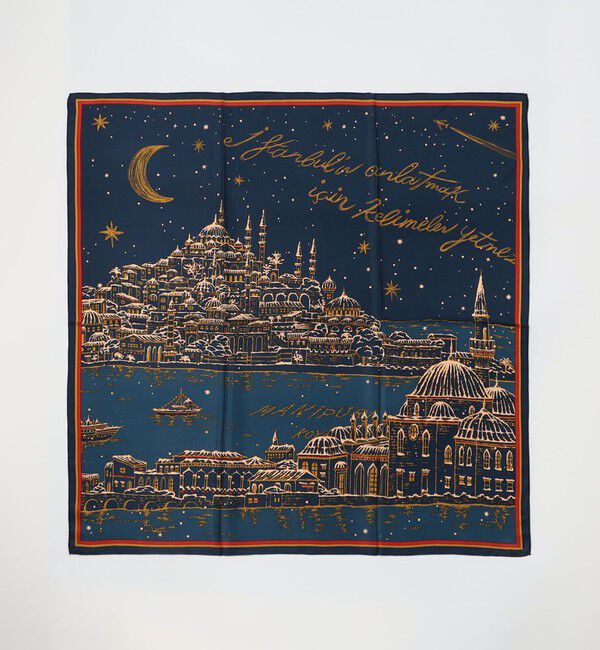 TOMORROWLAND GOODS「manipuri VIEW シルクスカーフ」|バンダナ・スカーフ|