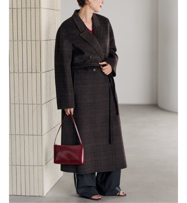 Plage「《予約》HAMILTON check chester コート」|チェスターコート|ブラウンベース
