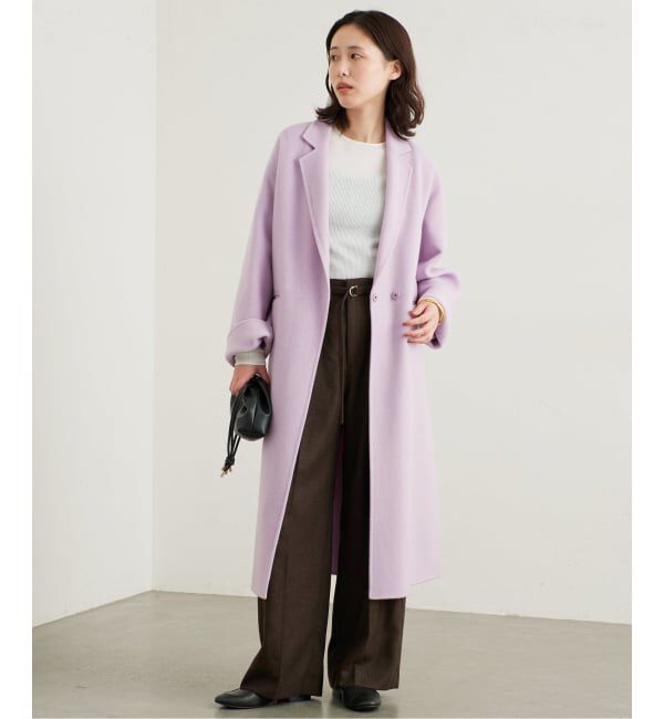 SLOBE IENA「《シリーズあり/追加予約》souple woolダブルフェイスチェスターコート」|チェスターコート|