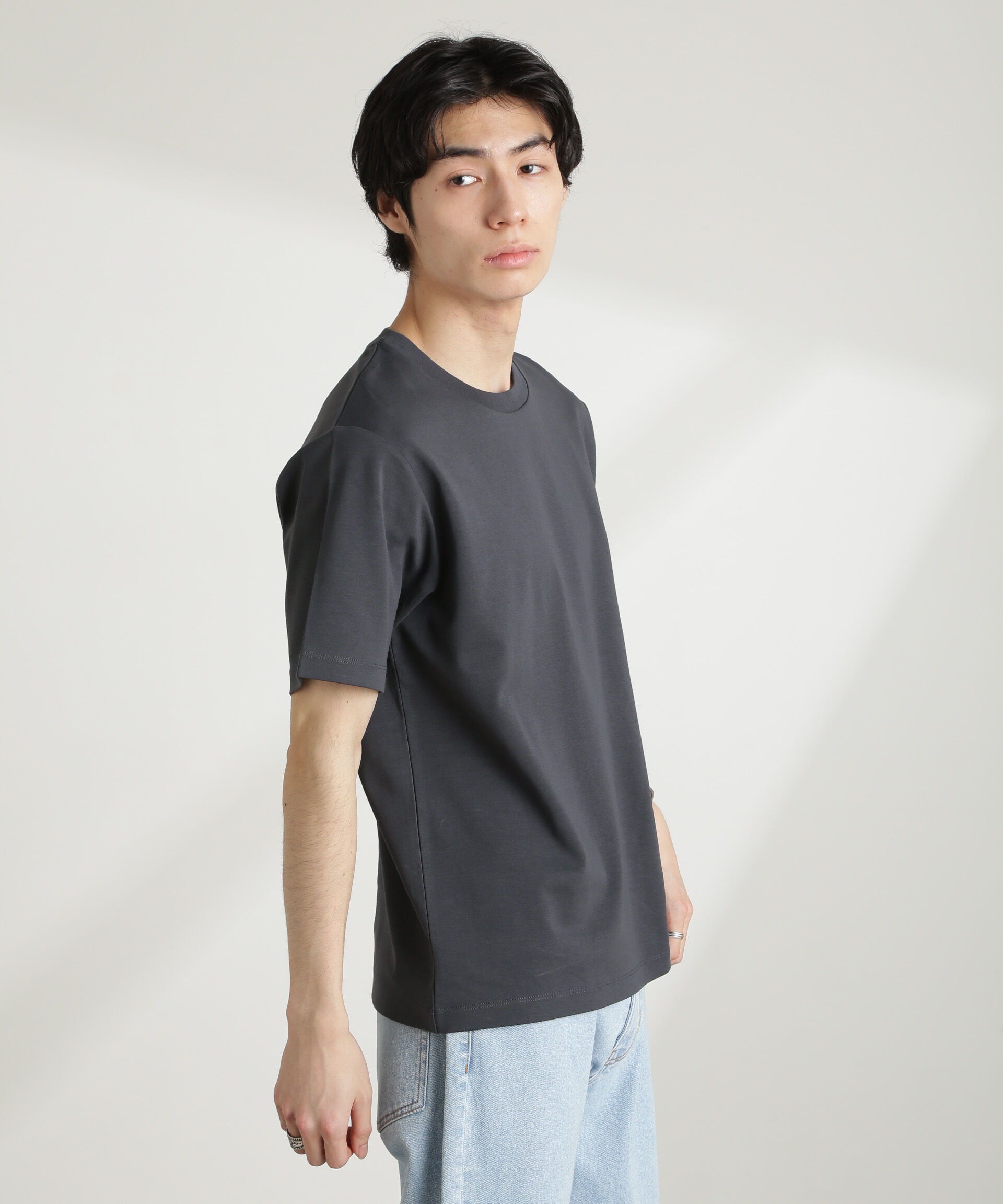 NANO universe「ダブルスムースクルーネックTシャツ 半袖」|Tシャツ・カットソー|