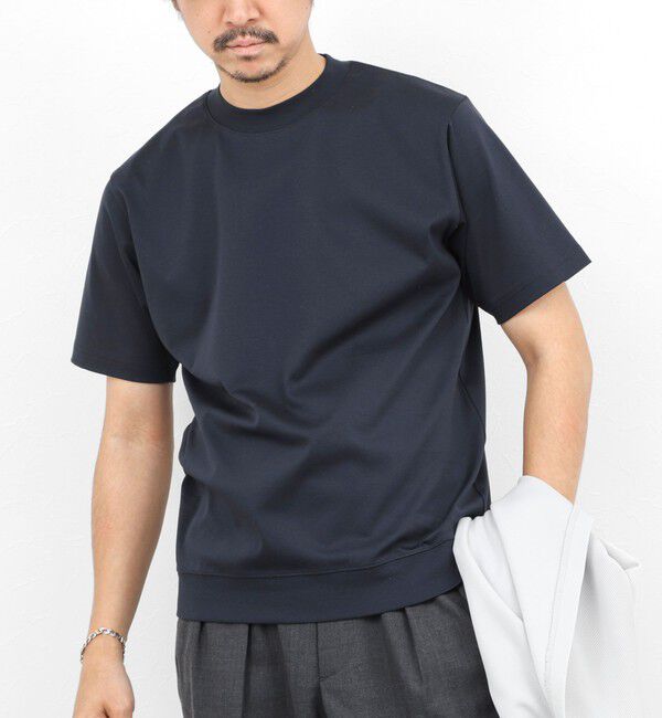 NOLLEY'S goodman「《ビジカジ対応》シルケットスムース クルーネックドレスTシャツ 26SS」|Tシャツ・カットソー|