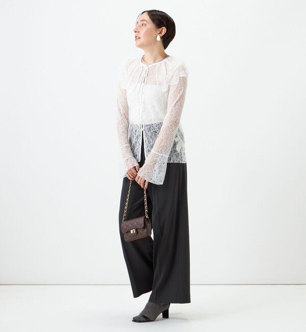 NOLLEY'S sophi「ウォッシャブル強撚ツイルワイドパンツ」|その他|