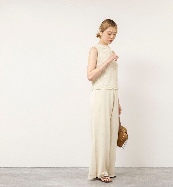 NOLLEY'S sophi「《セットアップ対応》【WALANCE/ワランス】paper knit sleeveless top」|ニット・セーター|