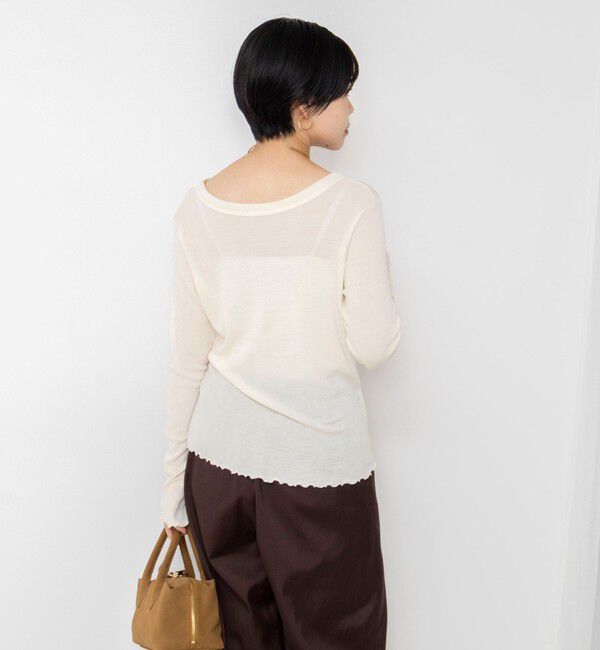 NOLLEY'S「MY STANDARDウォッシャブルリブヘンリー2WAYプルオーバー」|Tシャツ・カットソー|